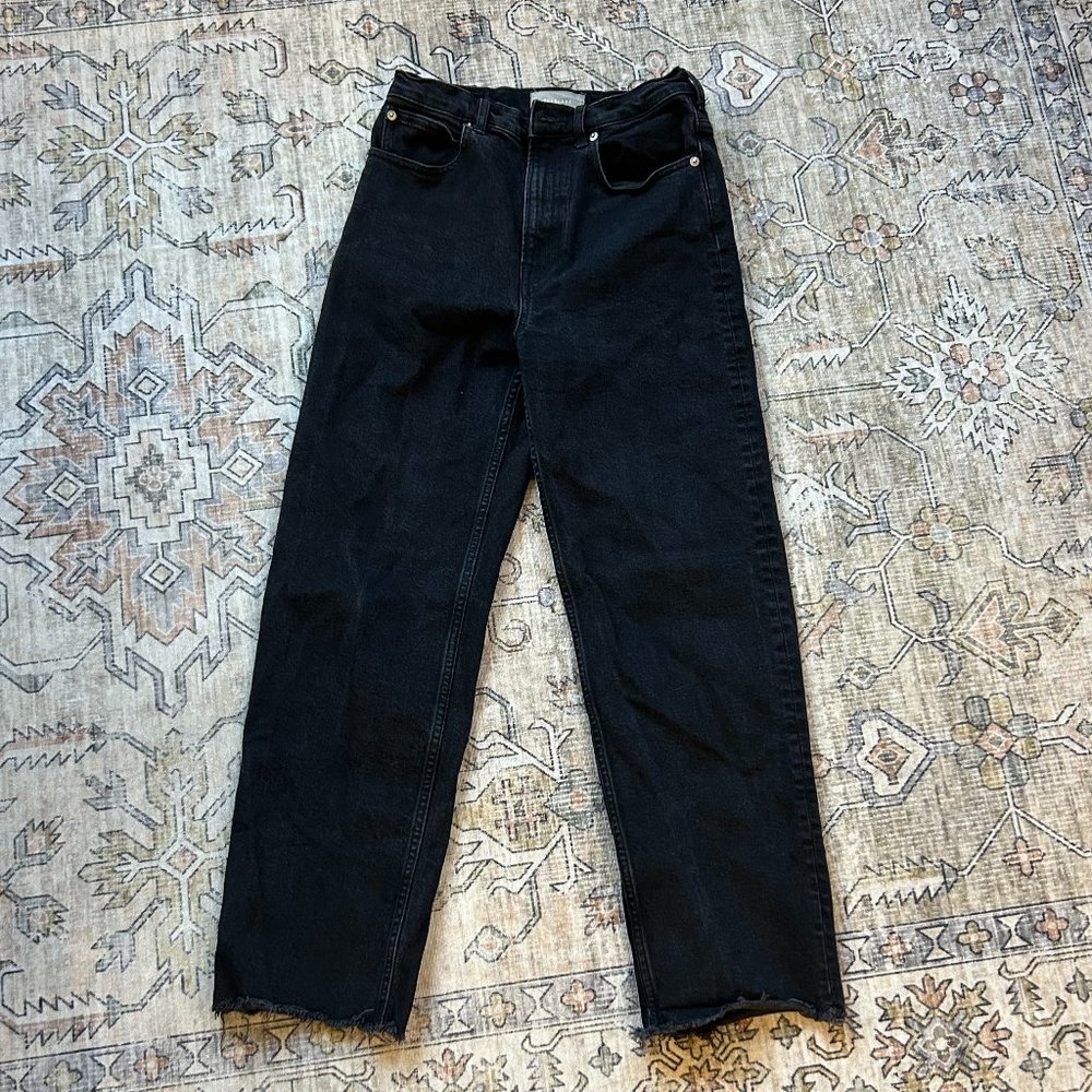 Everlane Black Straight Leg Jeans